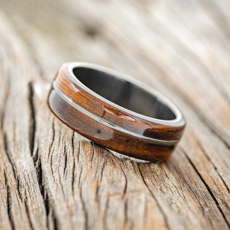 "GOLDEN" - IRONWOOD WEDDING BAND - READY TO SHIP-5