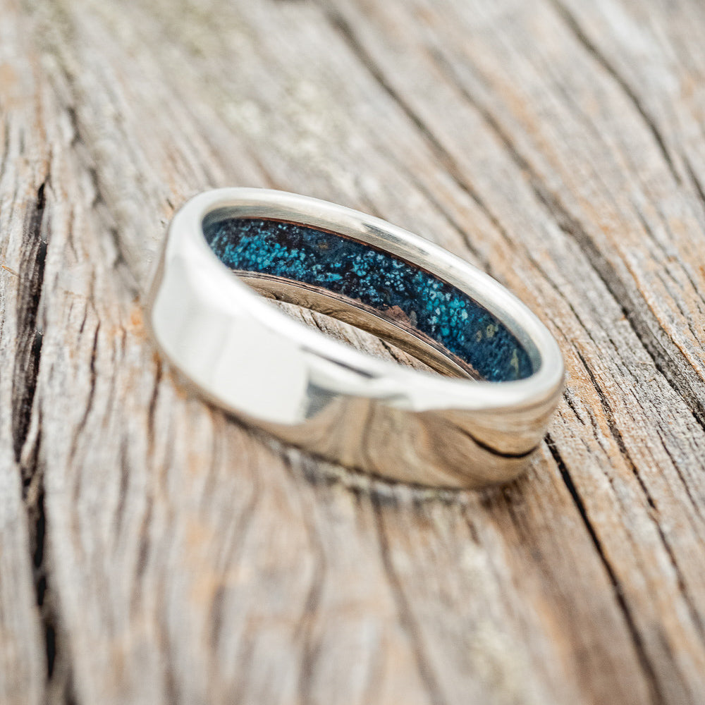 PATINA COPPER LINED WEDDING BAND-4