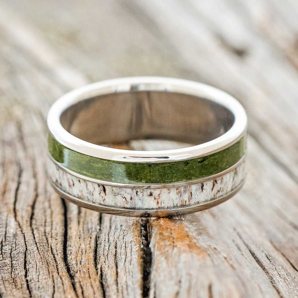 "DYAD" - MOSS & ANTLER WEDDING BAND-3