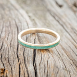 "ETERNA" - MALACHITE STACKING BAND FEATURING A 14K GOLD BAND-3