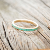 "ETERNA" - MALACHITE STACKING BAND FEATURING A 14K GOLD BAND-2