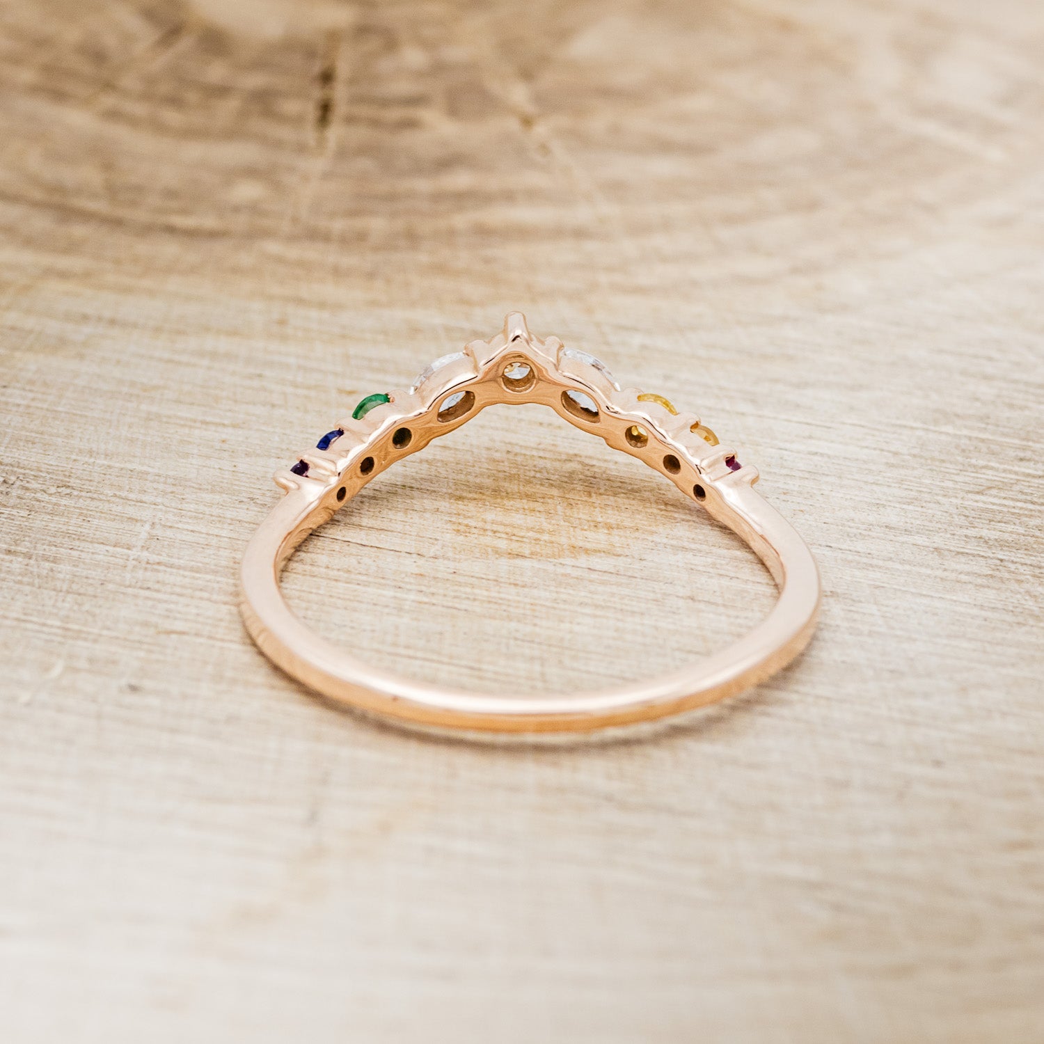 "REIGN" - MARQUISE PRIDE TRACER WITH RAINBOW ACCENT STONES-6