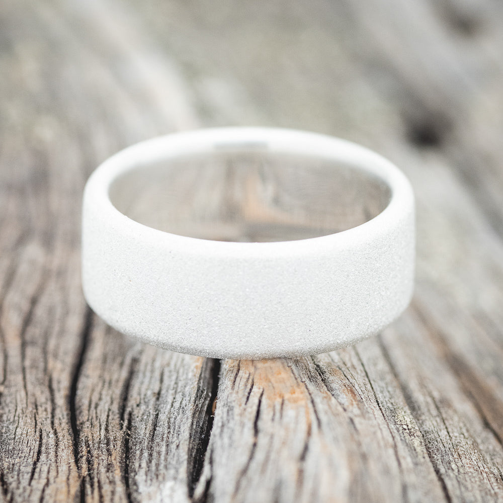 SOLID METAL SANDBLASTED WEDDING BAND-12
