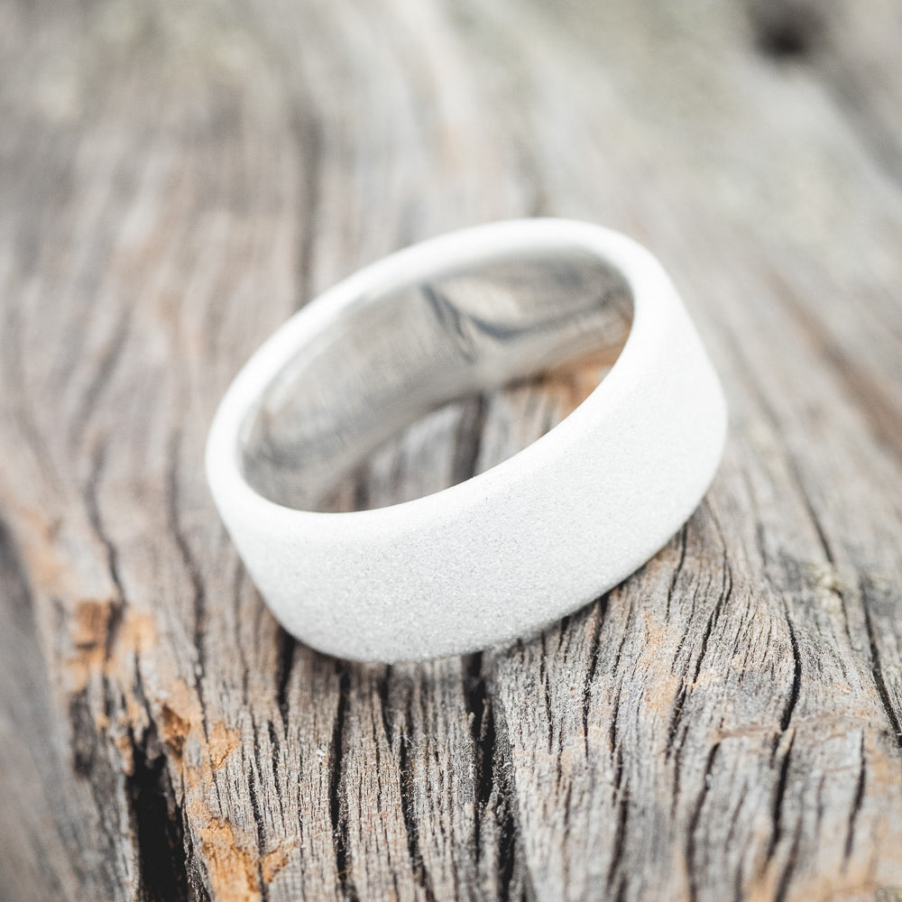 SOLID METAL SANDBLASTED WEDDING BAND-11