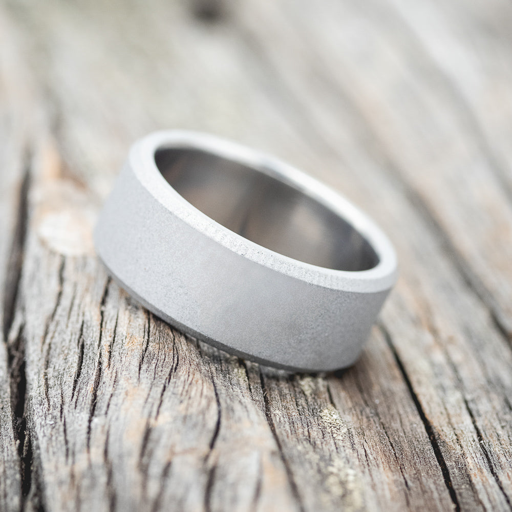 SOLID METAL SANDBLASTED WEDDING BAND-5