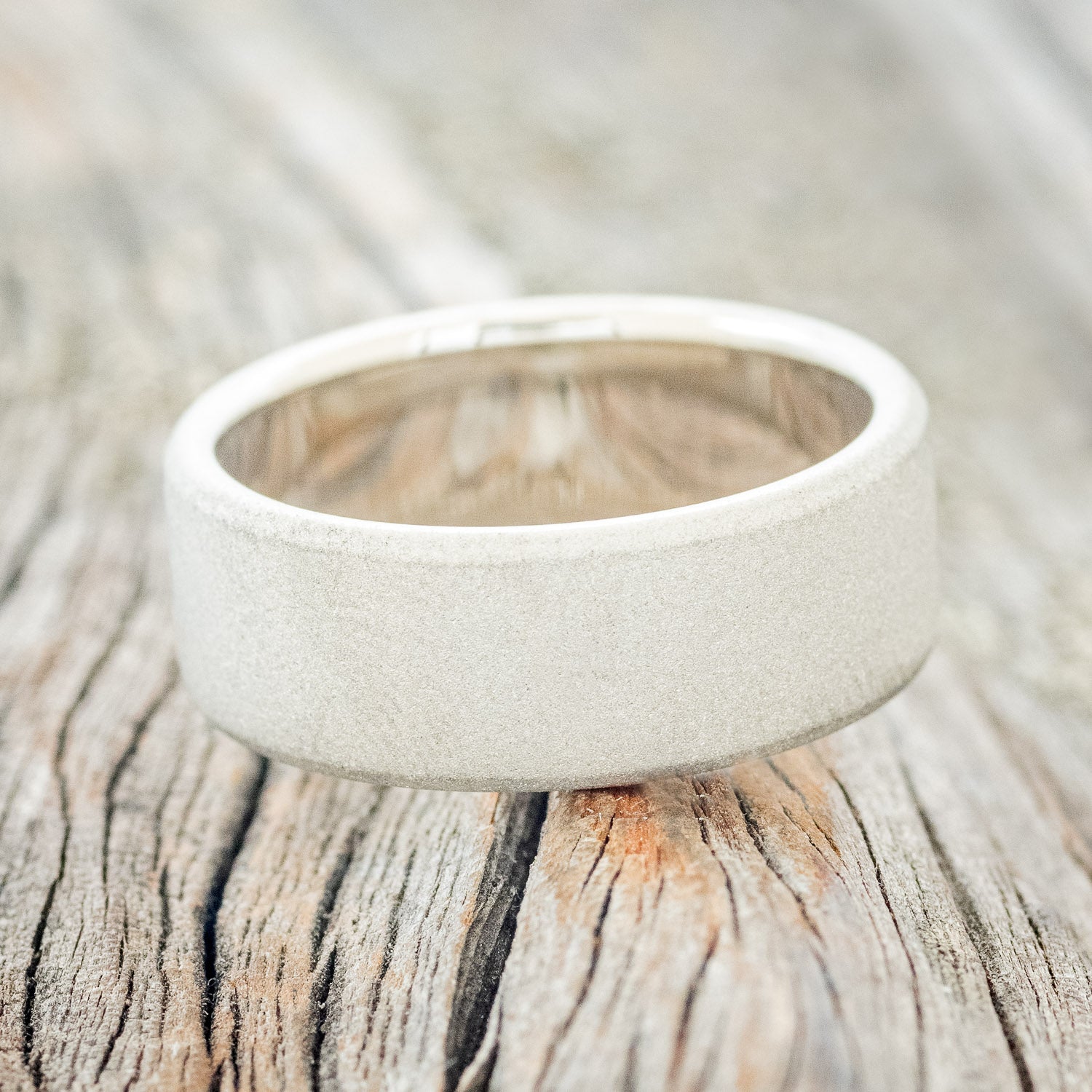 SOLID METAL SANDBLASTED WEDDING BAND-15