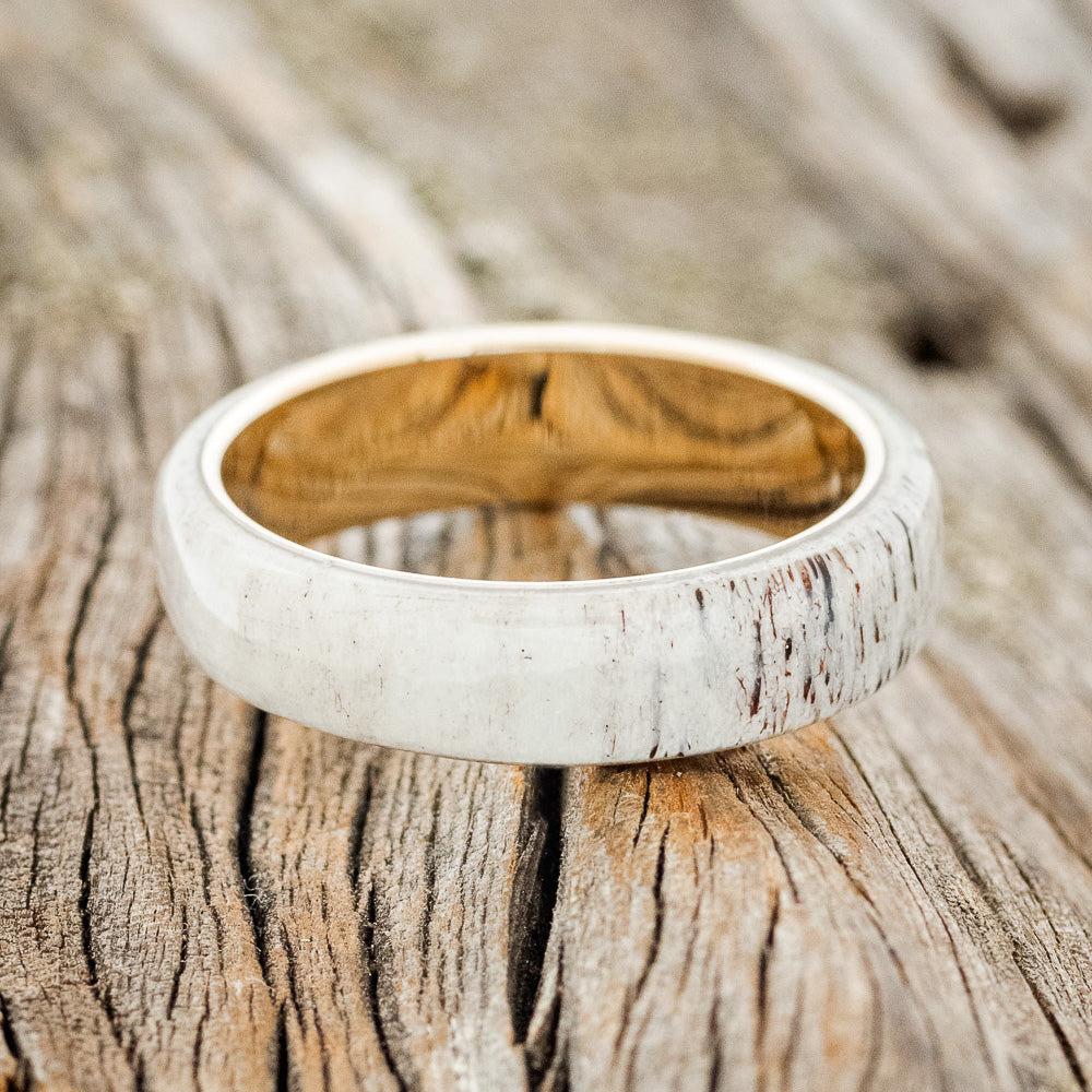 "HAVEN" - ANTLER WEDDING BAND-9