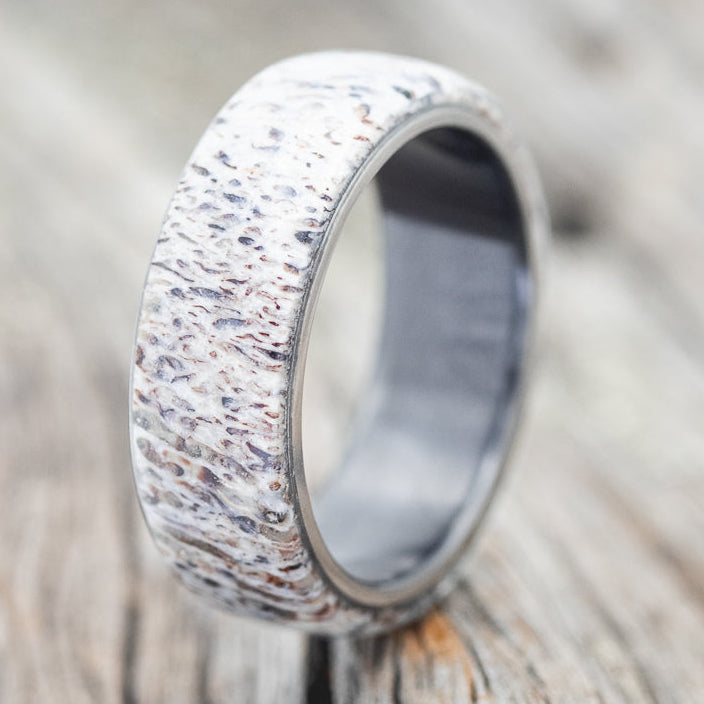 "HAVEN" - ANTLER WEDDING BAND-7
