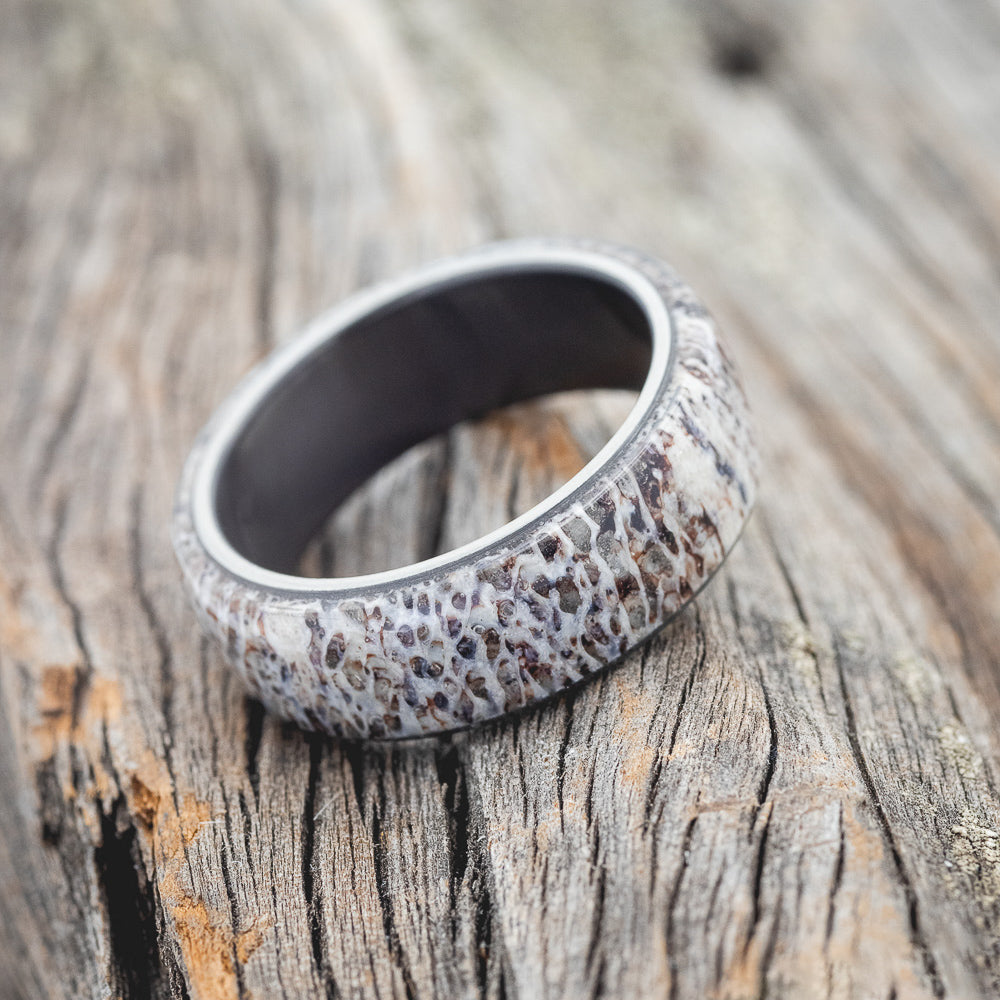 "HAVEN" - ANTLER WEDDING BAND-9