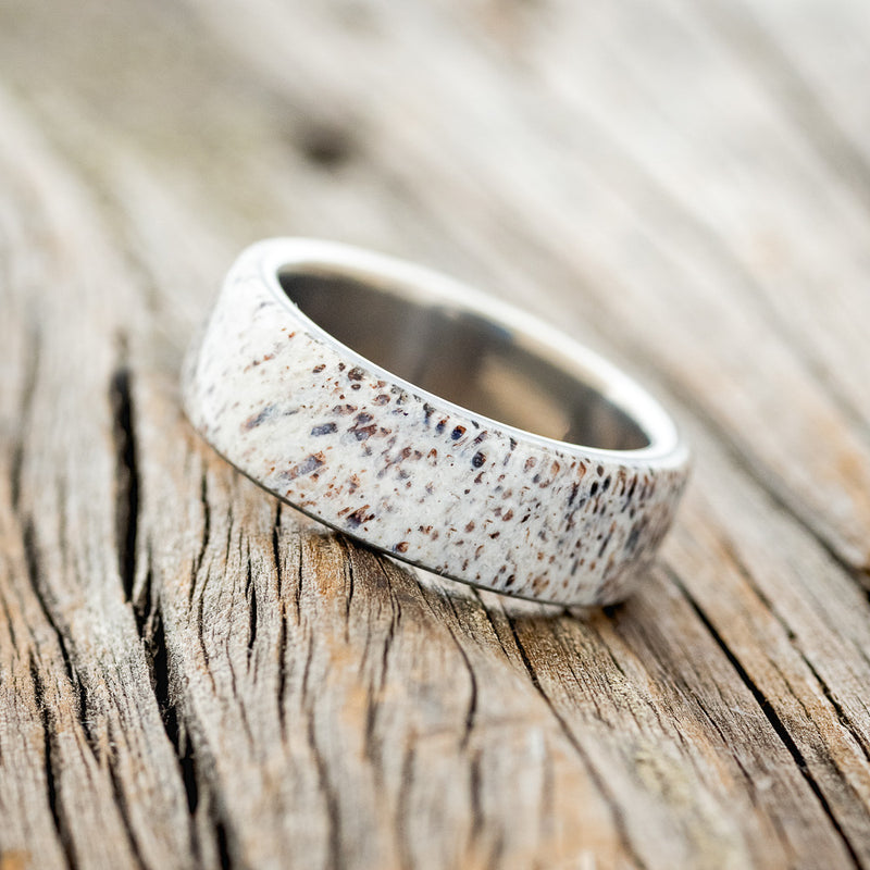 "HAVEN" - ANTLER WEDDING BAND - READY TO SHIP-2