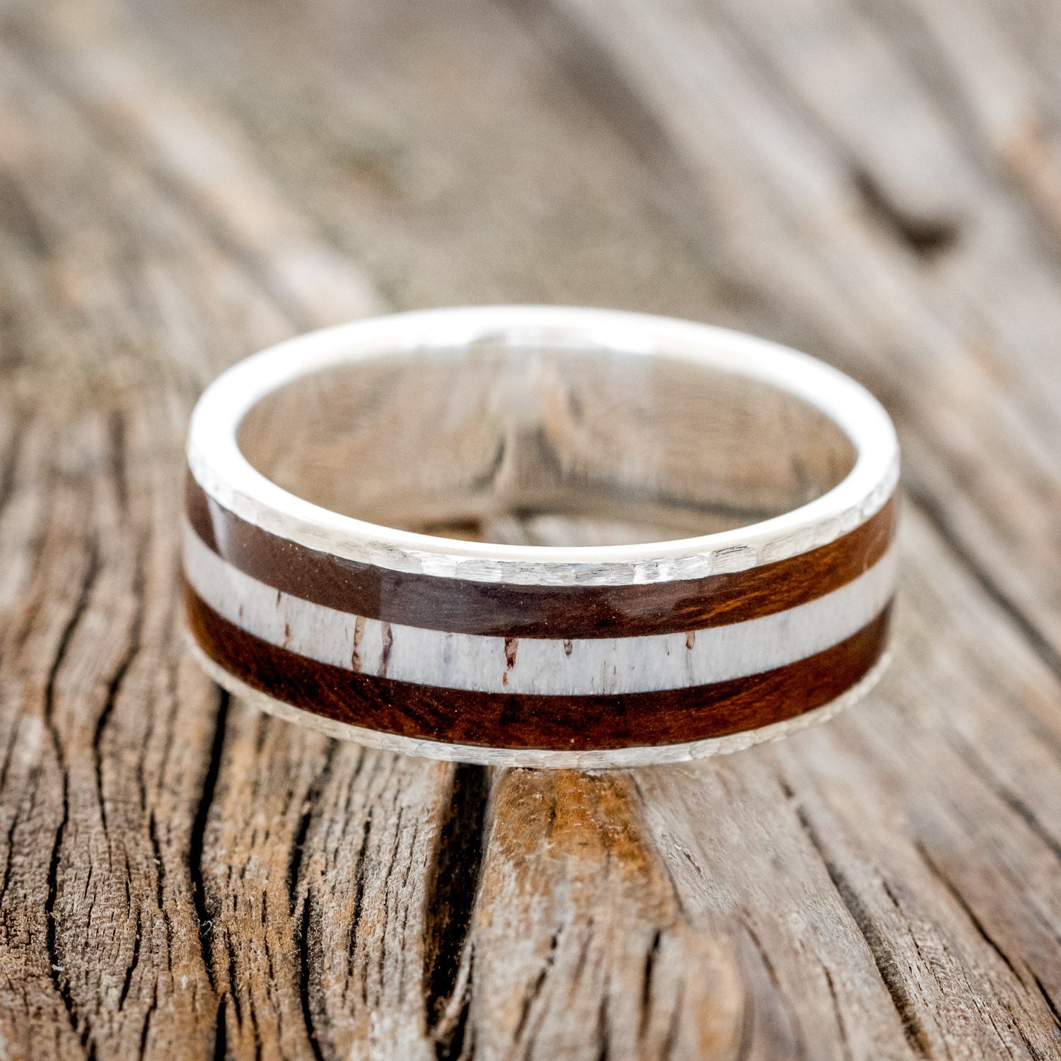 "RAINIER" - ANTLER & IRONWOOD WEDDING RING-9