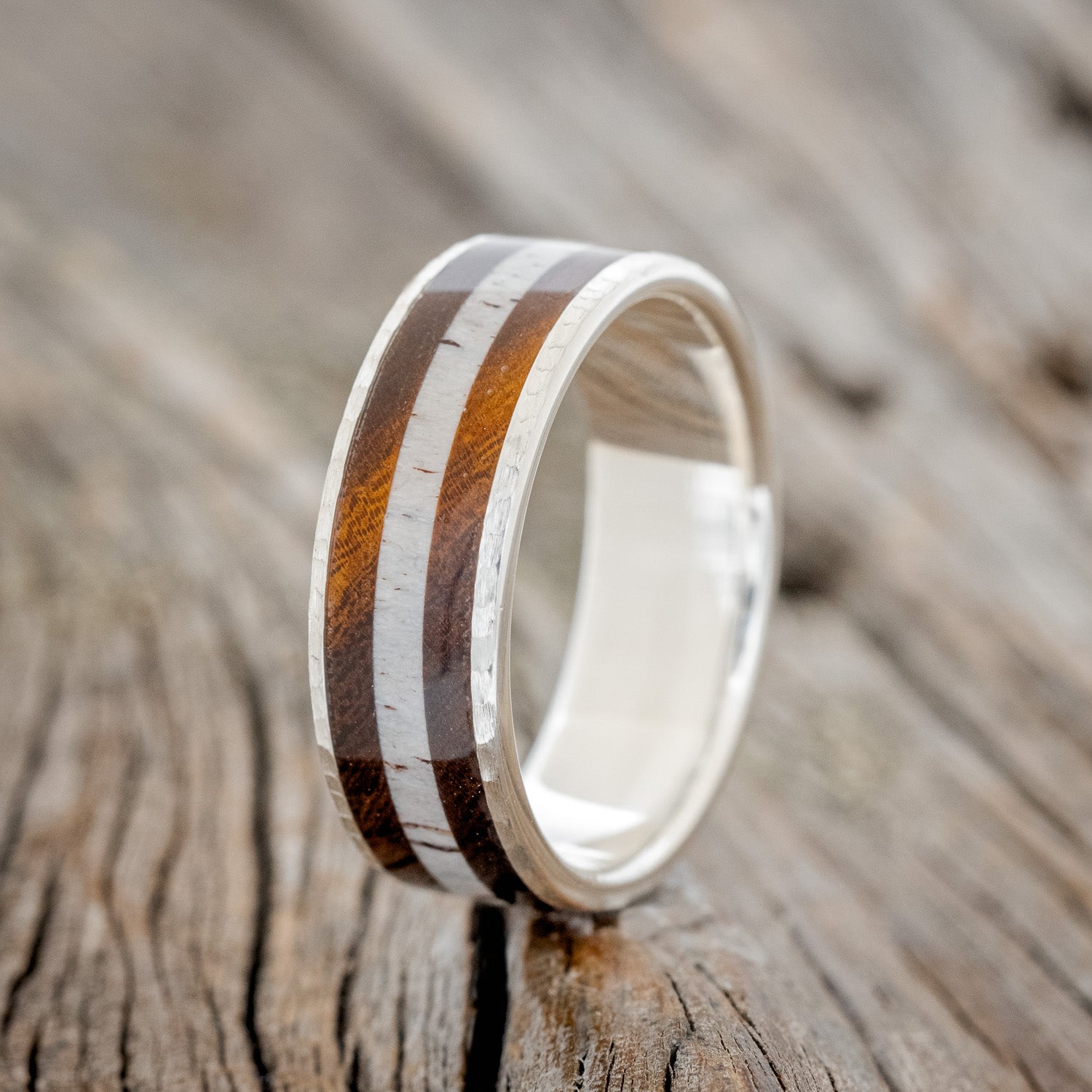 "RAINIER" - ANTLER & IRONWOOD WEDDING RING-7