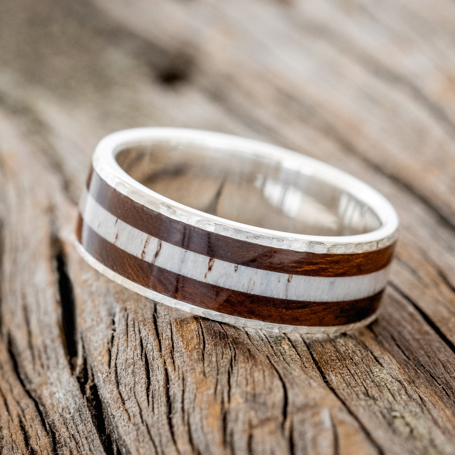 "RAINIER" - ANTLER & IRONWOOD WEDDING RING-8