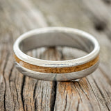 "VERTIGO" - WHISKEY BARREL OAK WEDDING BAND - READY TO SHIP-6