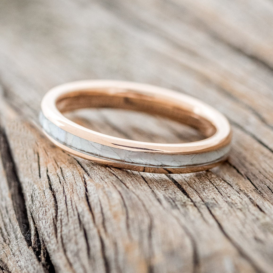 "ETERNA" - MOTHER OF PEARL WEDDING BAND-10