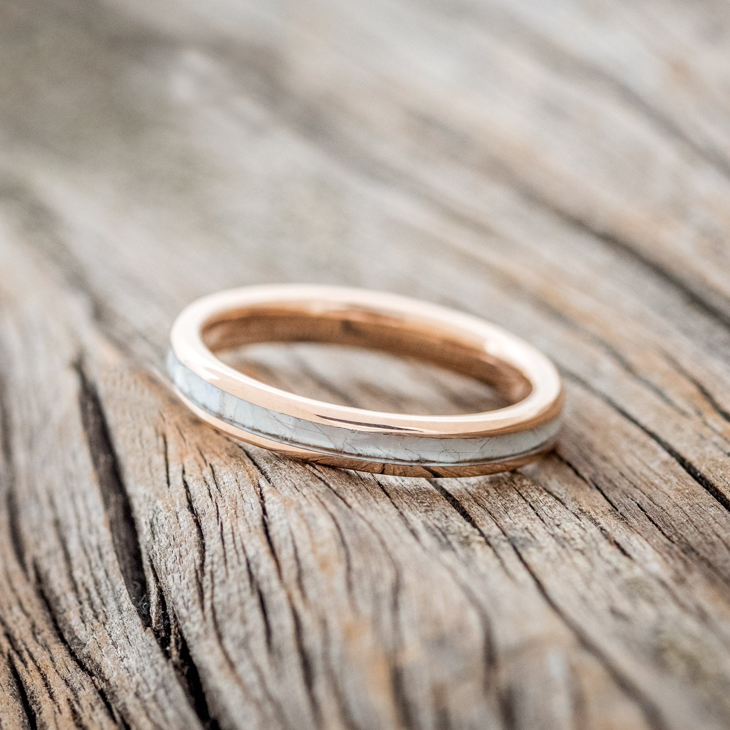 "ETERNA" - MOTHER OF PEARL WEDDING BAND-10