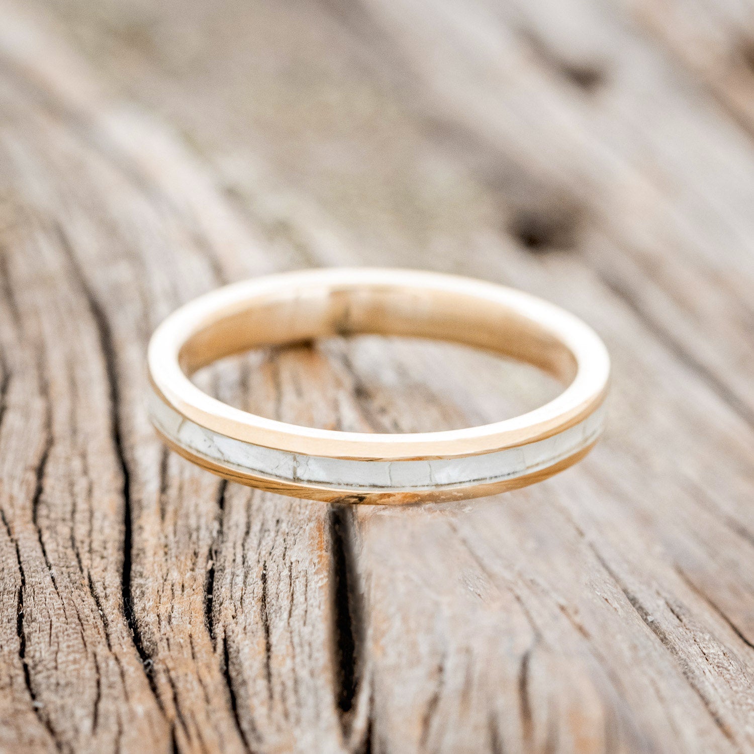 "ETERNA" - MOTHER OF PEARL WEDDING BAND-14