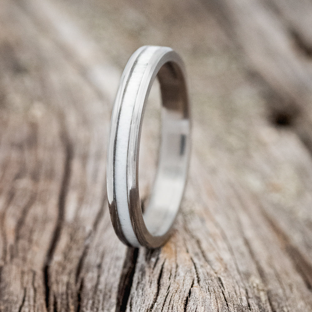"VERTIGO" - MATCHING SET OF ANTLER WEDDING BANDS-3