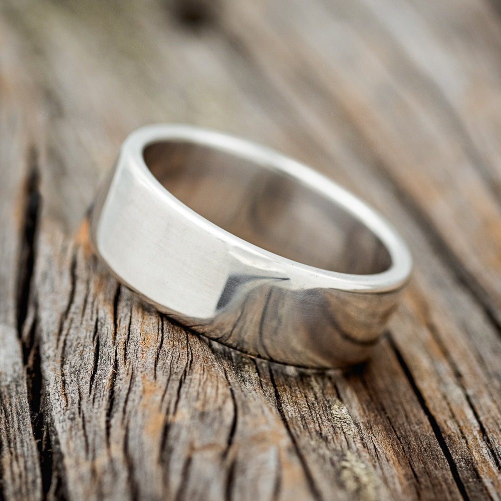 SOLID METAL HAND-TURNED WEDDING BAND-16
