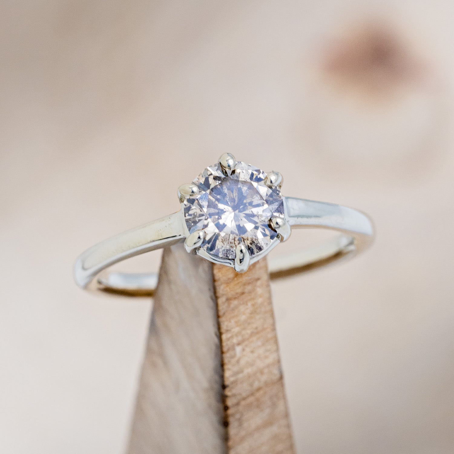 CLADDAGH BRIDAL SUITE - SOLITAIRE ENGAGEMENT RING WITH DIAMOND ACCENT TRACER & CLADDAGH TRACER - MOUNTING ONLY - SELECT YOUR OWN STONE-6