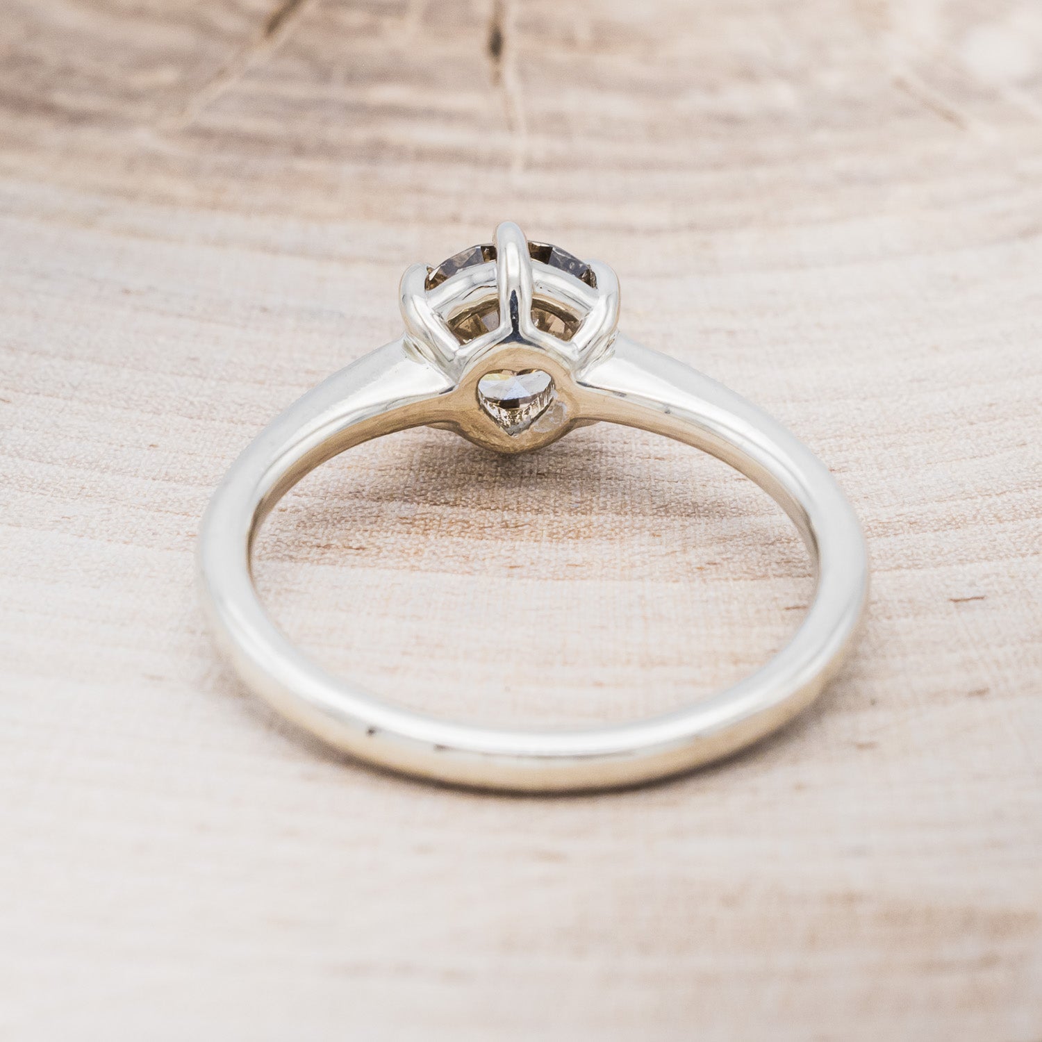 CLADDAGH BRIDAL SUITE - SOLITAIRE ENGAGEMENT RING WITH DIAMOND ACCENT TRACER & CLADDAGH TRACER - MOUNTING ONLY - SELECT YOUR OWN STONE-11