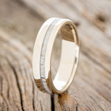 "VERTIGO" - ANTLER WEDDING RING FEATURING A 14K GOLD BAND-1