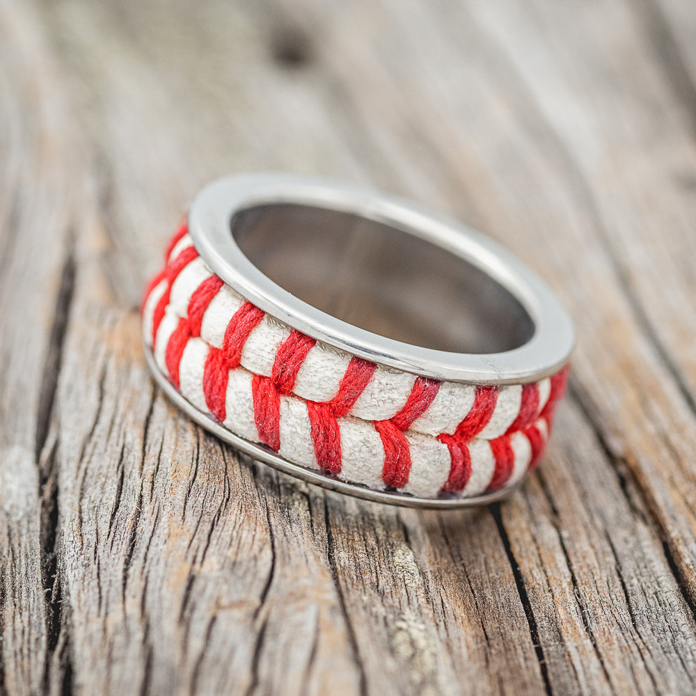 AUTHENTIC MAJOR LEAGUE BASEBALL WEDDING BAND-2