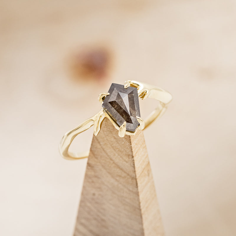 Custom Rose Cut Shield Diamond Ring in Gold - Gardens of the Sun | Ethical  Jewelry