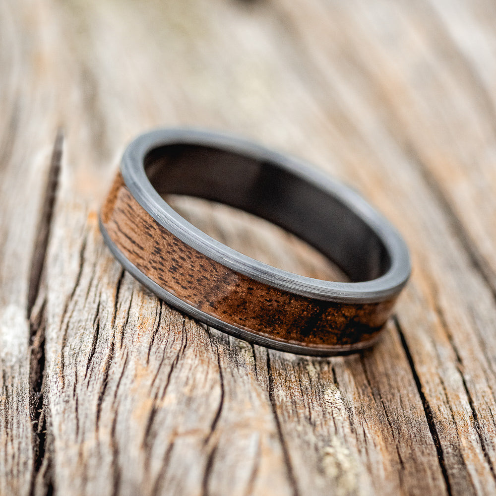 "RAINIER" - KOA WOOD WEDDING BAND - READY TO SHIP-5