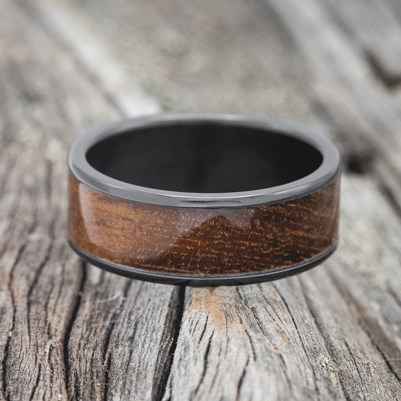 "RAINIER" - KOA WOOD WEDDING BAND - READY TO SHIP-7