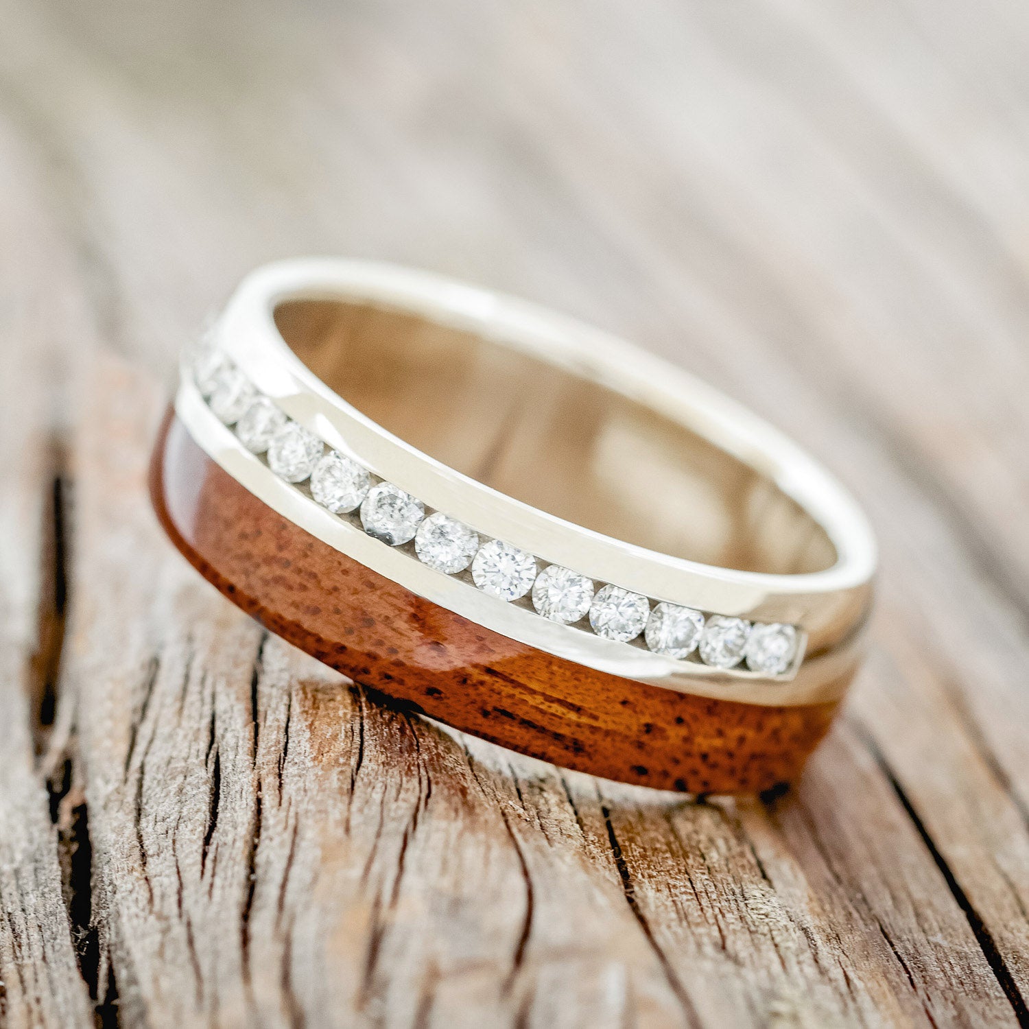 KOA WOOD & DIAMONDS WEDDING BAND-2