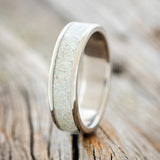 "RAINIER" - FIRE & ICE OPAL WEDDING BAND - READY TO SHIP-1