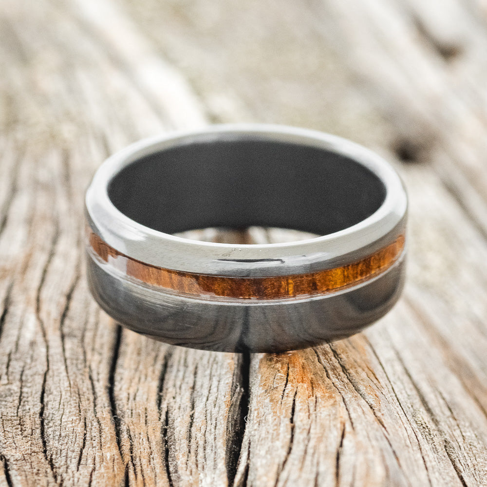 "VERTIGO" - IRONWOOD WEDDING BAND-12