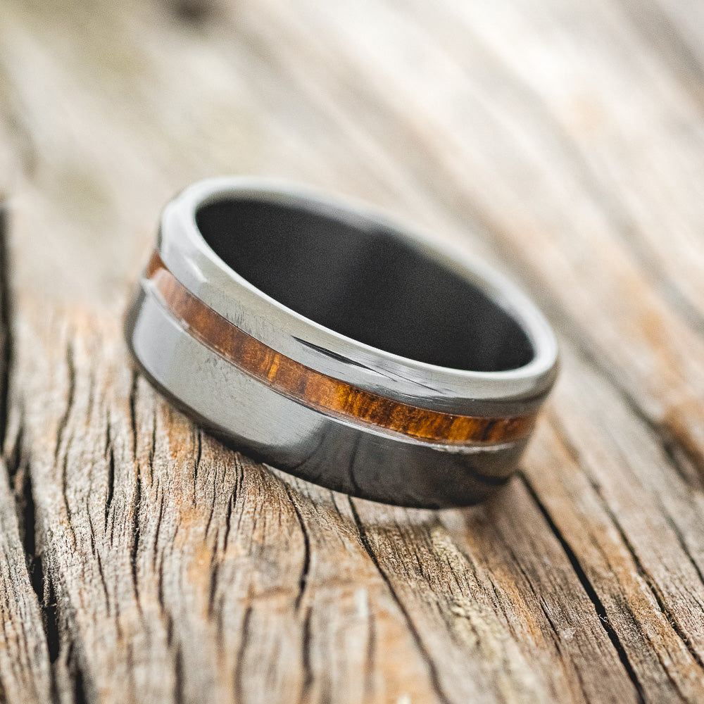 "VERTIGO" - IRONWOOD WEDDING BAND-11