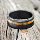 "VERTIGO" - OFFSET SPALTED MAPLE WEDDING BAND - READY TO SHIP-4