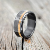 "VERTIGO" - OFFSET SPALTED MAPLE WEDDING BAND - READY TO SHIP-1