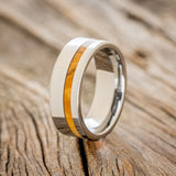 "VERTIGO" - BETHLEHEM OLIVE WOOD WEDDING BAND - READY TO SHIP-4