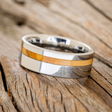 "VERTIGO" - BETHLEHEM OLIVE WOOD WEDDING BAND - READY TO SHIP-5