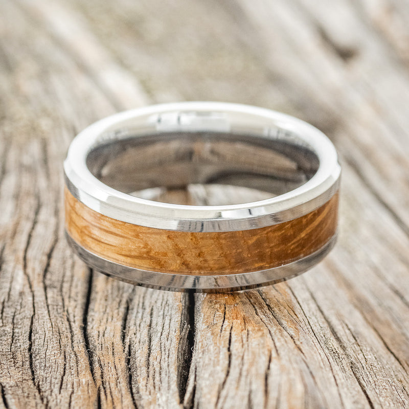 WHISKEY BARREL WEDDING RING FEATURING A TUNGSTEN BAND - READY TO SHIP-3