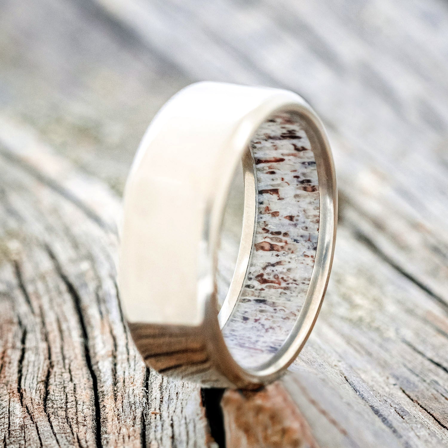 ANTLER LINED WEDDING BAND-2