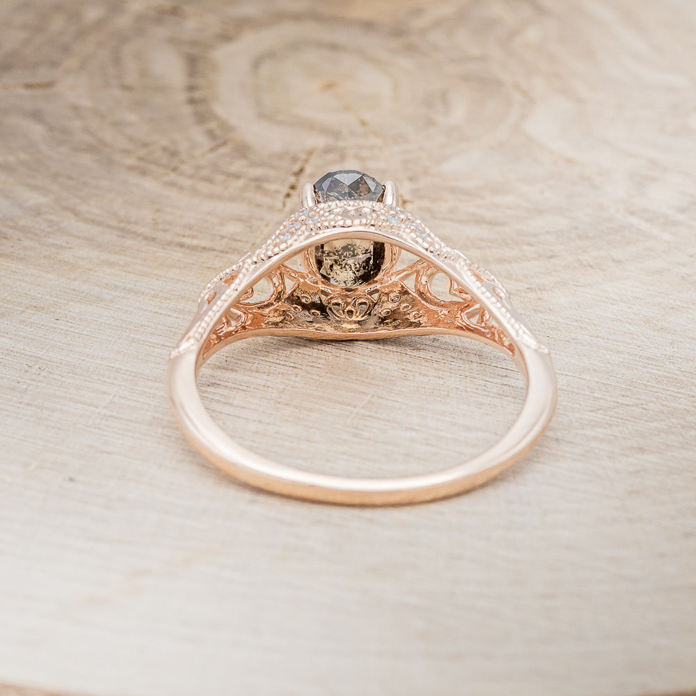 "RELICA" - ENGAGEMENT RING WITH DIAMOND ACCENTS - MOUNTING ONLY - SELECT YOUR OWN STONE-6