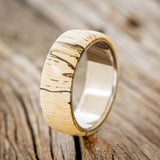 "HAVEN" - SPALTED MAPLE WEDDING RING - READY TO SHIP-1