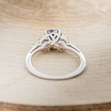 "BLOSSOM" - ENGAGEMENT RING WITH LEAF-SHAPED DIAMOND ACCENTS - MOUNTING ONLY - SELECT YOUR OWN STONE-15