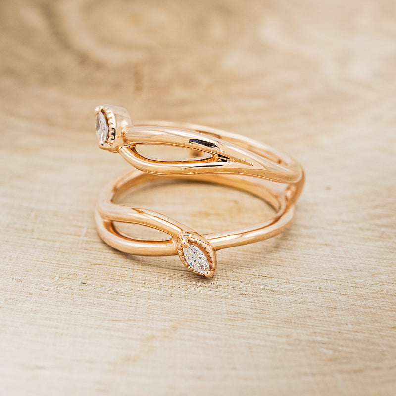 Greenberg's 14k pink gold 1/2ctw ring enhancer 381-21652 - Greenberg's  Jewelers
