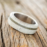 "REMMY" - ANTLER & PYRITE WEDDING BAND-2