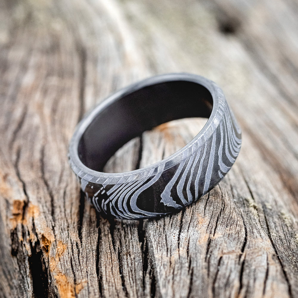 WOODGRAIN PATTERN WEDDING BAND-6