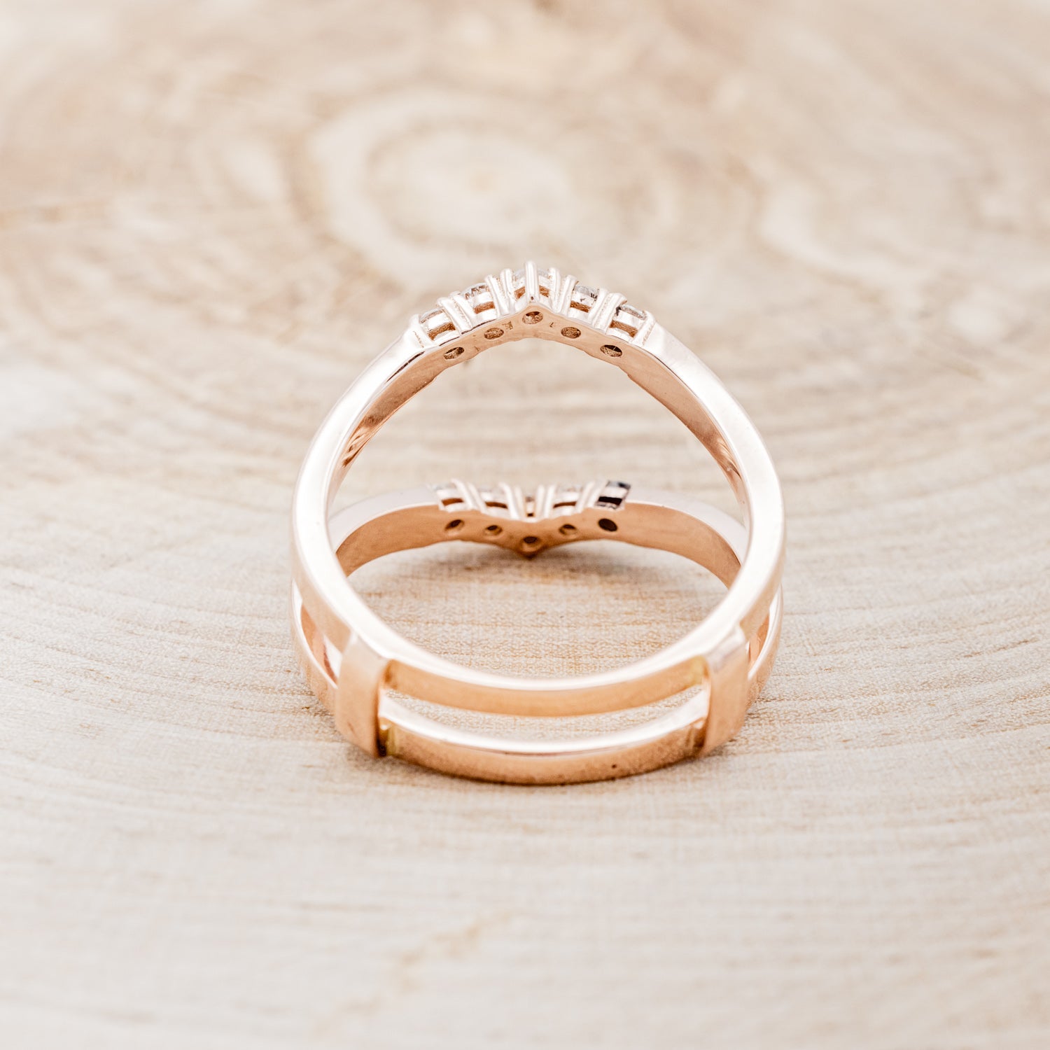 "RAYA" RING GUARD - TURQUOISE RING GUARD WITH DIAMOND ACCENTS-12