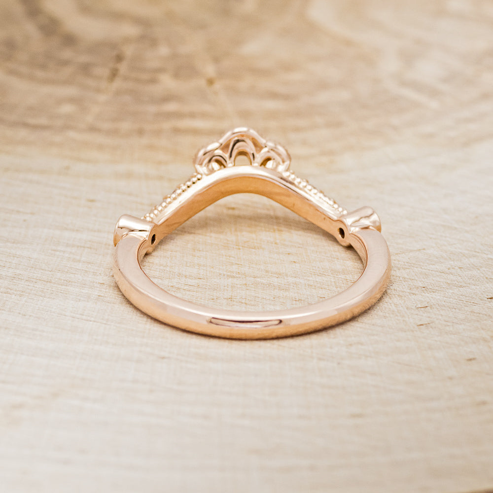 "EILEEN" TRACER - 14K GOLD DIAMOND WEDDING BAND-6