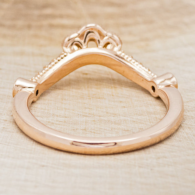 "EILEEN" TRACER - 14K GOLD DIAMOND WEDDING BAND-6