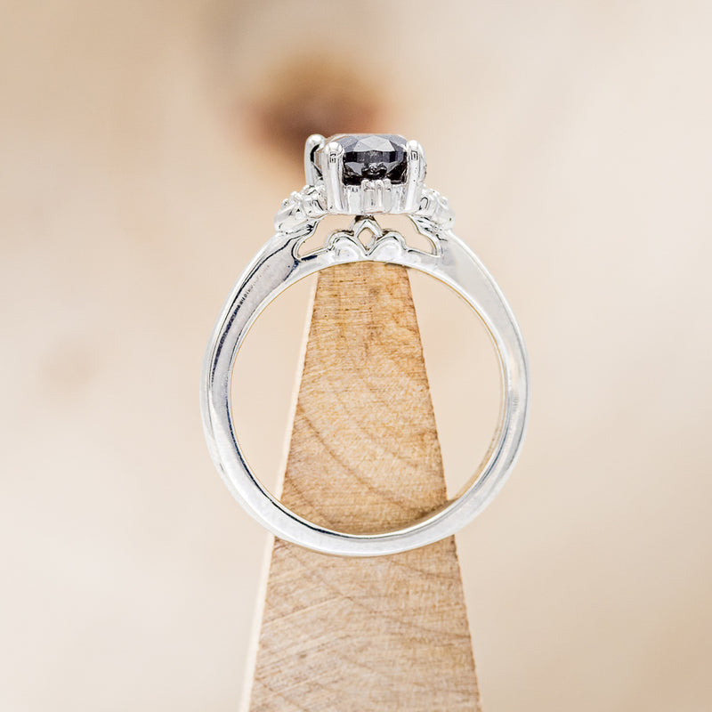 "ZELLA" - ENGAGEMENT RING WITH DIAMOND ACCENTS - MOUNTING ONLY - SELECT YOUR OWN STONE